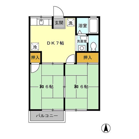 ロイヤル広瀬 Aの間取り