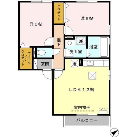 ボヌール Ⅰの間取り