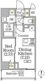 ボアビスタ上野御徒町の間取り