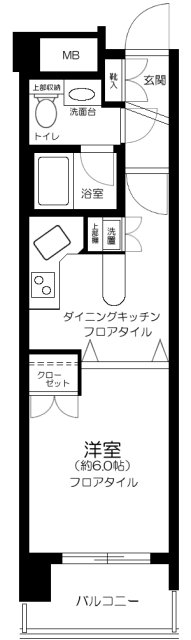 藤和六本木ホームズの間取り