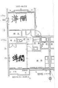 ガーデンハイツA棟の間取り