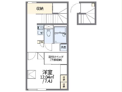 レオパレスプレミア北楠の間取り