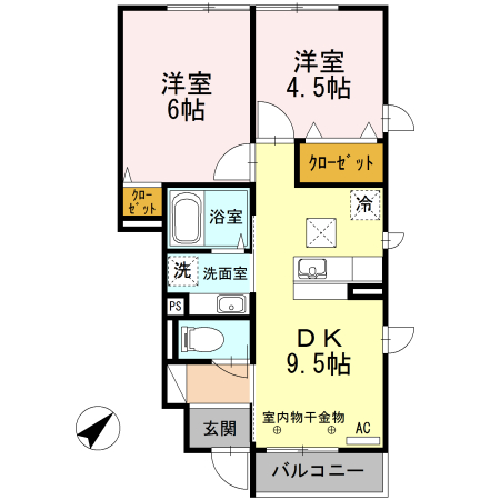 カサヴェールの間取り