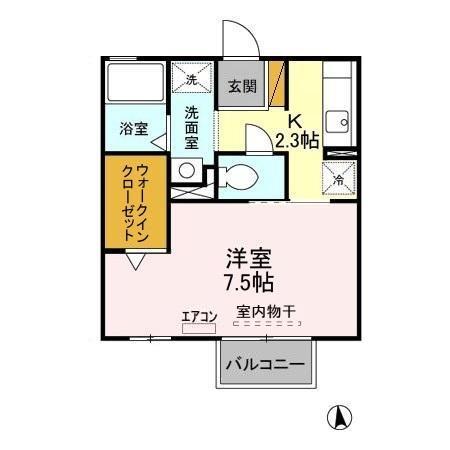 サフィール A・Bの間取り