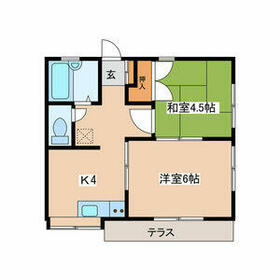 衣笠サニーハイツの間取り