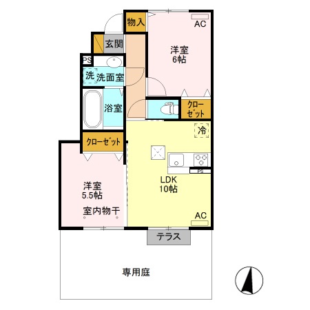 アーバンコート Bの間取り
