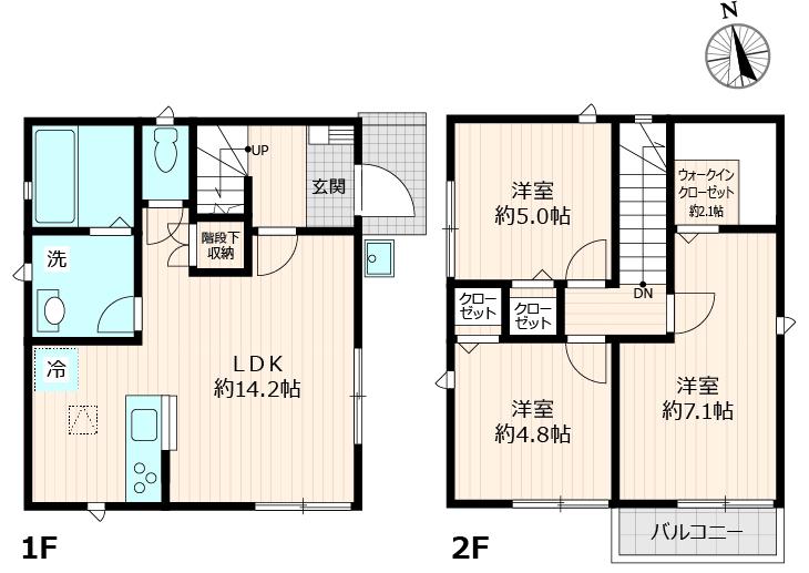 舎人戸建の間取り