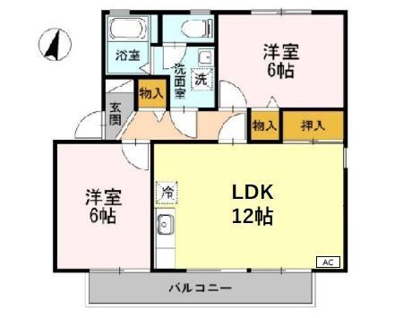 メゾンクレールの間取り