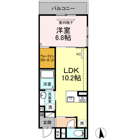 サリオス香椎駅前の間取り