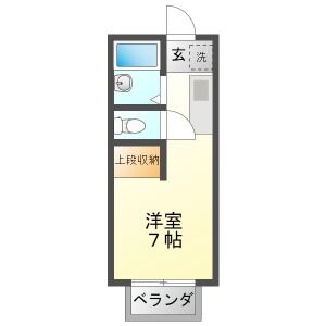 ハウスナサⅡAの間取り