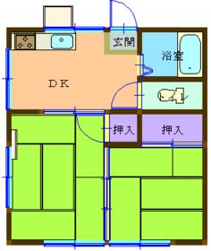 リバーコーポの間取り