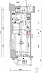 メインステージ南品川・0701号室の間取り