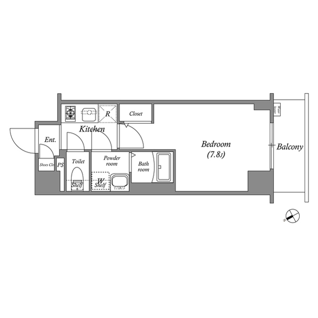 エスリード新栄デュオの間取り