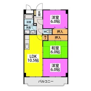 エクセレント塩浜Ⅱの間取り