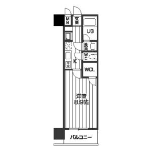 レジディア京町堀の間取り