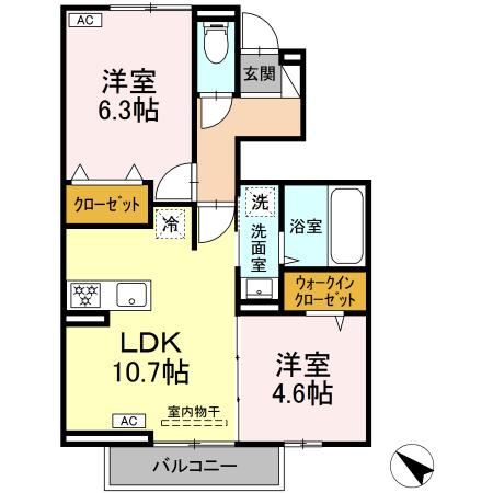 アマランスA棟の間取り