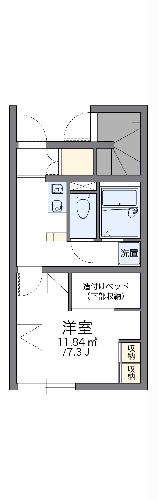 レオパレスデ セルフィートの間取り