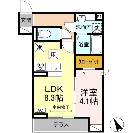Dアセット飛田給の間取り