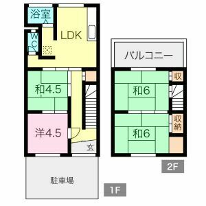稲沢市平和町上前浪のお家の間取り