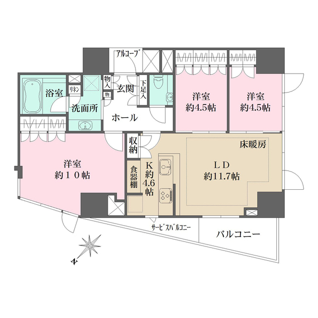 ウェリス高輪の間取り