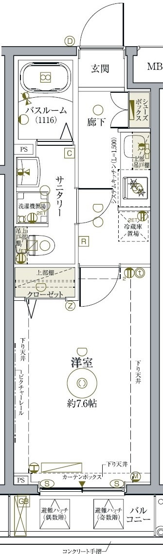 クレヴィスタ練馬武蔵関の間取り