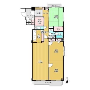 フォアセゾン瓢箪山の間取り