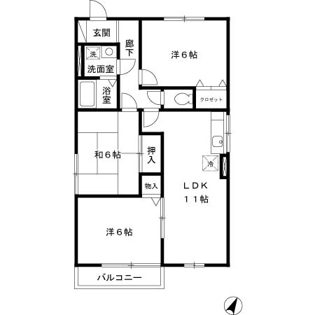 ドミールシャルマンの間取り