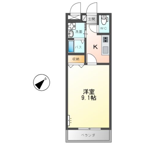 コンフォールTwo（コンフォールConfort 　Two）の間取り