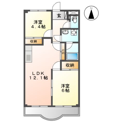 プロニティハイム清水の間取り