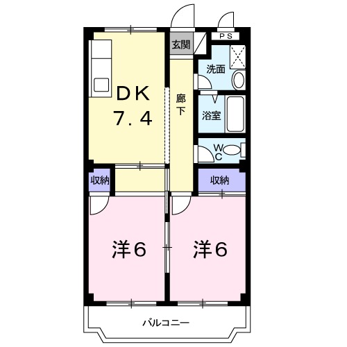 リファイン55壱番館の間取り