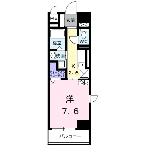 ホワイトメゾン新栄・03010号室の間取り
