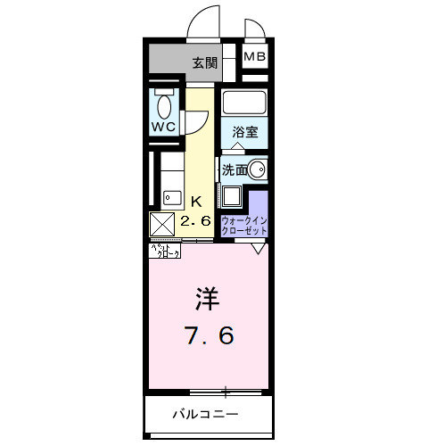 ホワイトメゾン新栄・05020号室の間取り