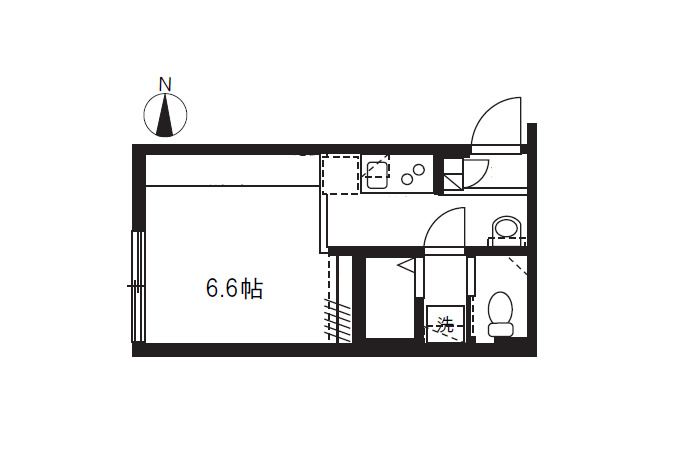 アバンテリム蒲田の間取り