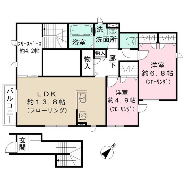 MOCX南台テラスの間取り