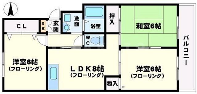 グローパレス1の間取り