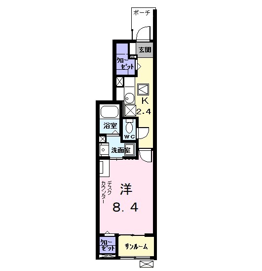 サザンカ ガーデンの間取り