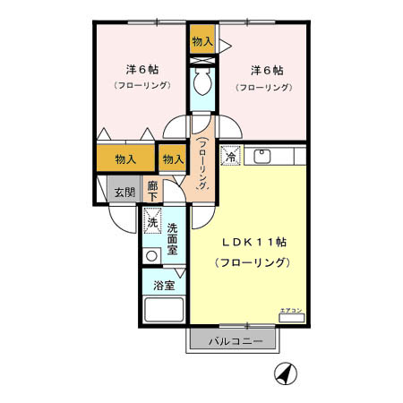 プチソレイユの間取り
