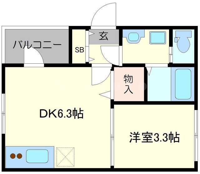 Malva都島の間取り