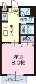 Surplus One 都美 Bの間取り