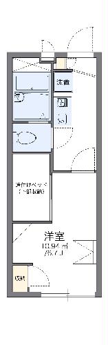 レオパレスアクエリアス西院の間取り