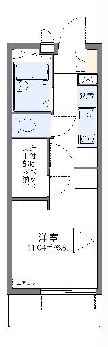 レオパレス七隈の間取り