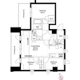 343レジデンス後楽園(オープンレジデンシア)の間取り