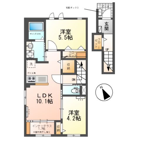 Jour de floraison H(ジュール ド フロレゾン H)の間取り