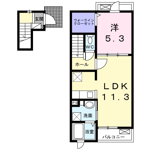 パークサイド針崎 弐番館の間取り
