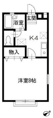八千代台東の完工年月(2001年3月)築の賃貸アパートの間取り