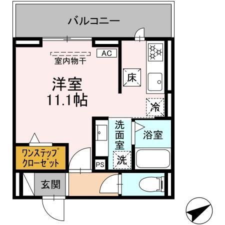 Rue加納本町の間取り