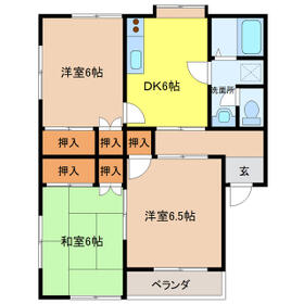 サンマリン下館の間取り