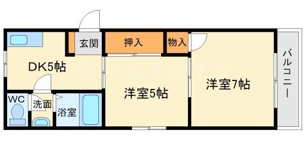 メゾン江坂の間取り