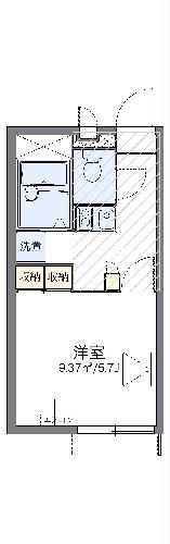 レオパレスパーシモンズの間取り