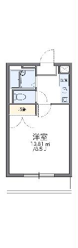 レオパレスカメリア弐番館の間取り